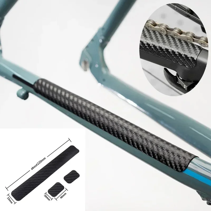 Chainstay Protector Wrap - Fietskettingbeschermer Zwart Fietsframe Chain Stay Geplaatst