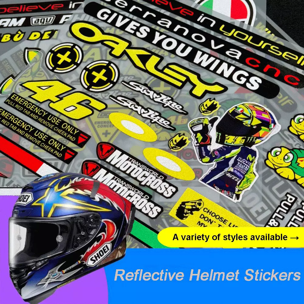 Mountain Biking Helmet - Reflecterende decorstickers voor auto motorfiets scooter