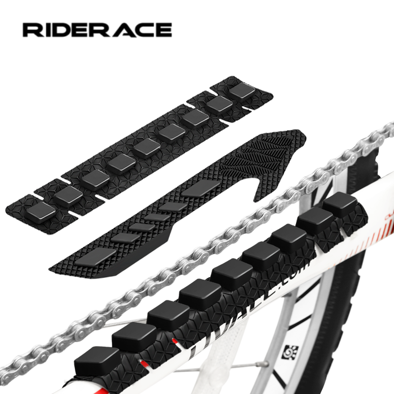 Chainstay Protector Wrap - Fietskettingbeschermingssticker Fietskettingbeschermer Pad MTB 3D Siliconen