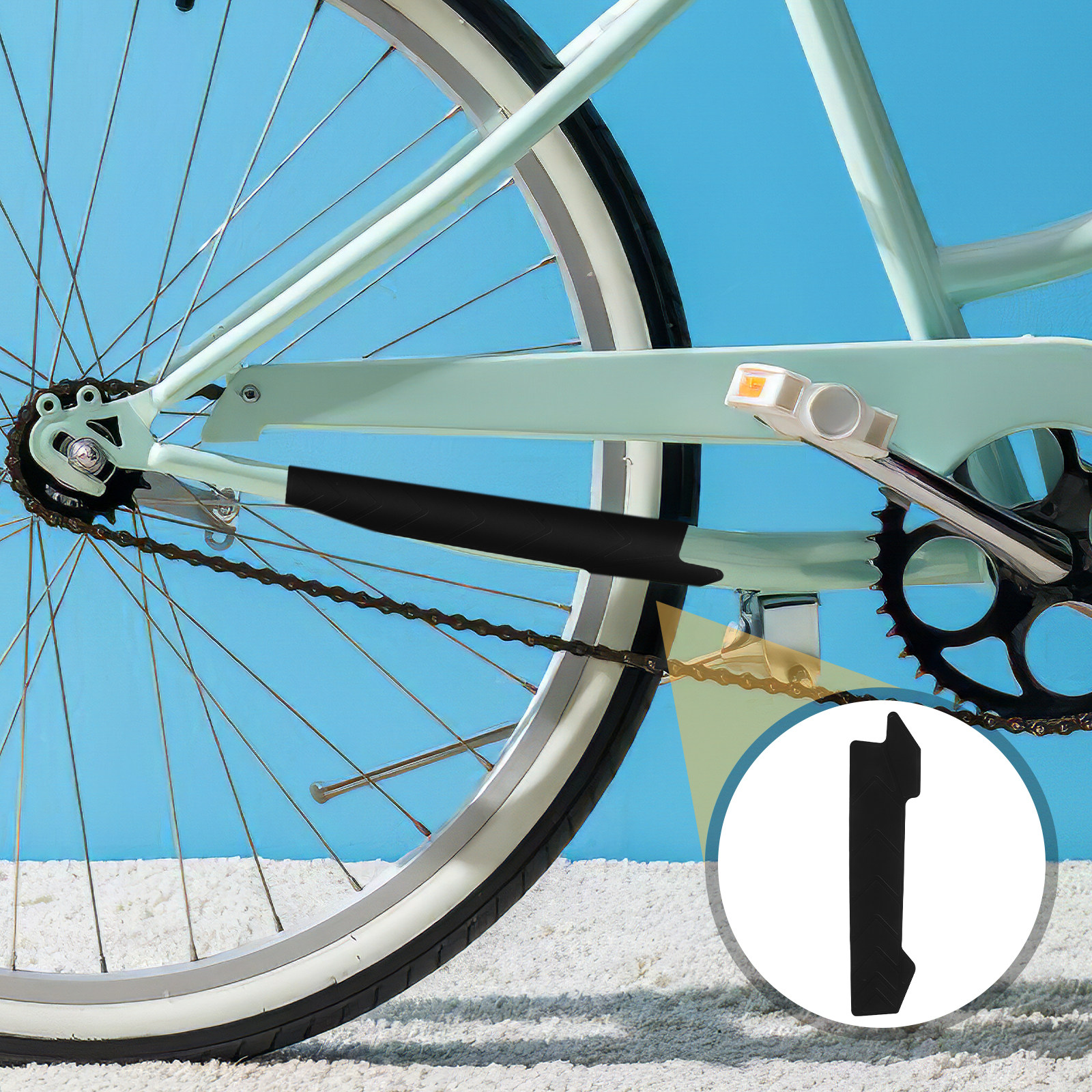 Chainstay Protector Wrap - 2 stuks mountainbike kettingbeschermer siliconen chainstay