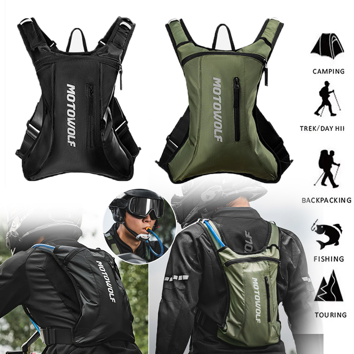 Mountain Biking Rucksack - Motor Fietsen Drinkrugzak MTB Off Road