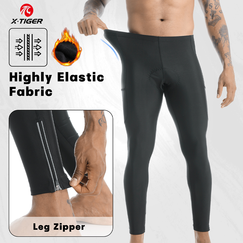 Mountain Biking Gifts - X-TIGER Fietsbroek Heren Winter Thermische Mountainbike