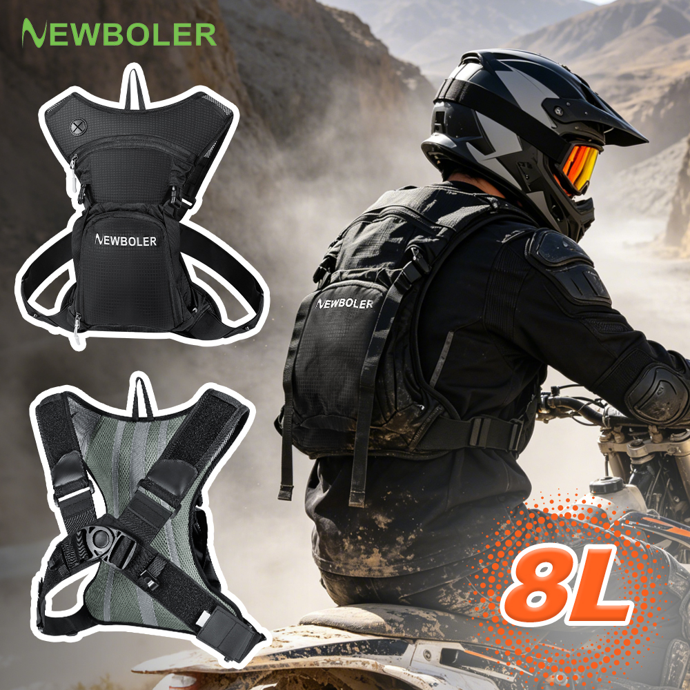 Mountain Biking Hydration Pack - NEWBOLER 5L/8L Motorfiets Fietsen Hydratatiepakket MTB