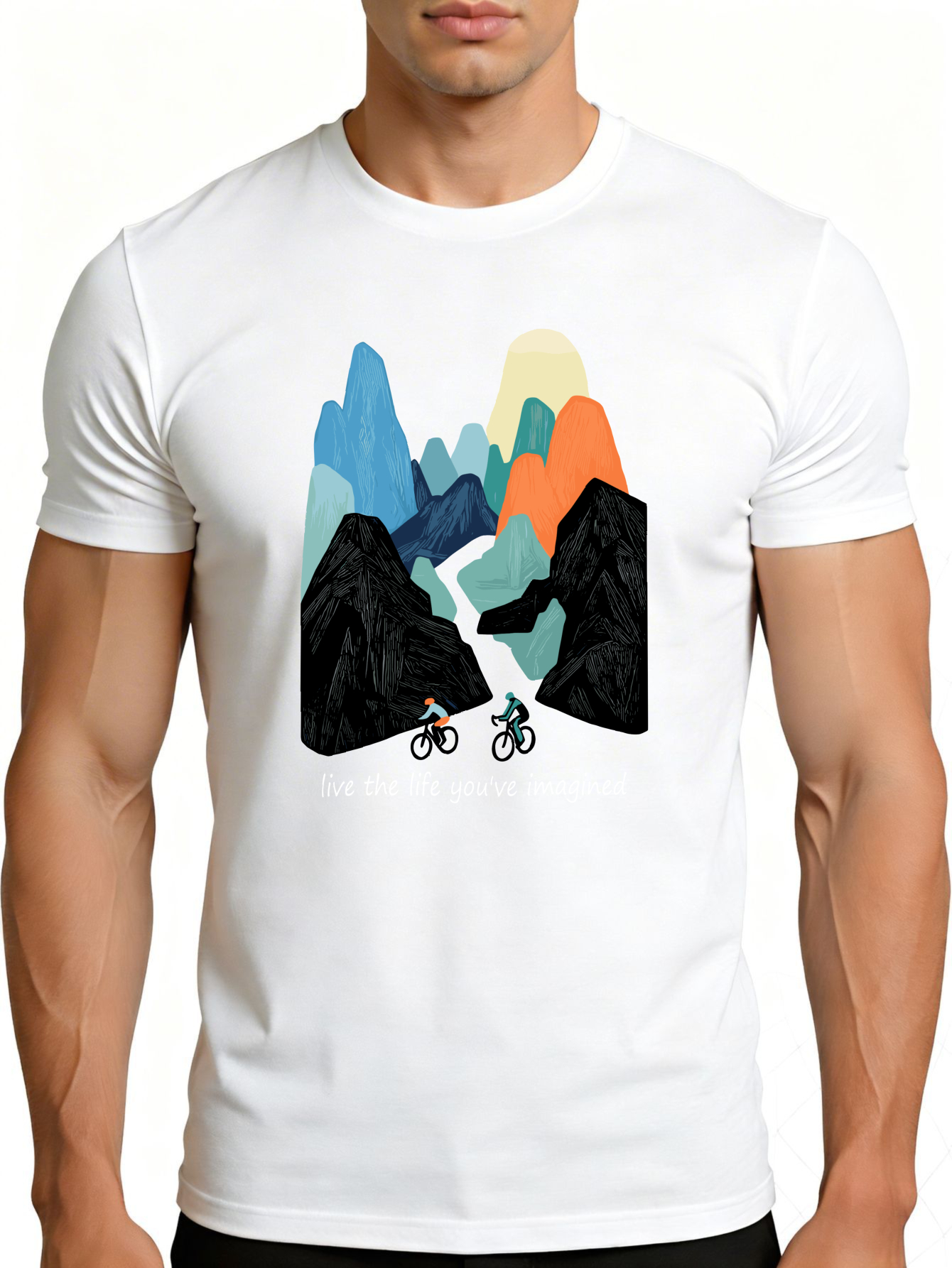 Mountain Biking Gifts - Grafisch T-shirt voor heren - Ademend,