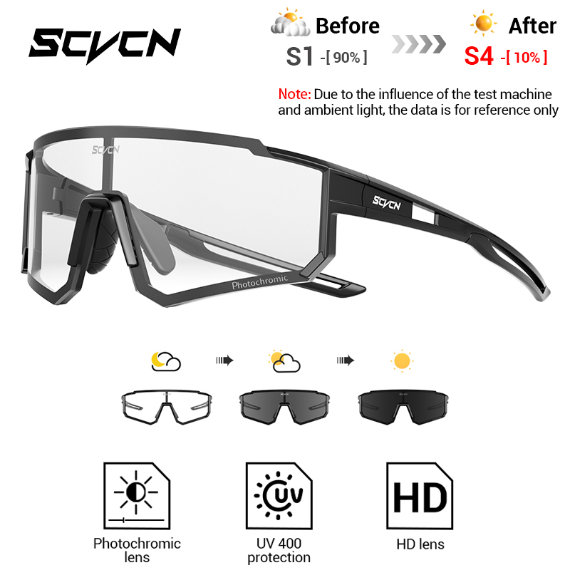 Mountain Biking Glasses - SCVCN Nieuwe Outdoor Meekleurende Beschermende Bril