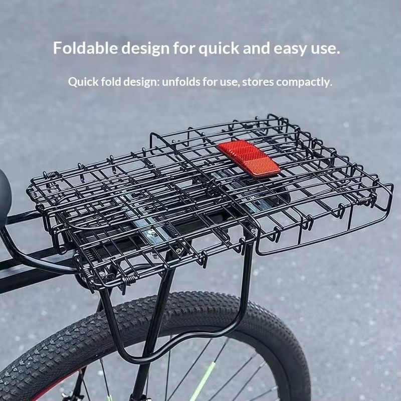 Mountain Biking Rucksack - Opvouwbare fietsmand achterop, grote capaciteit, verdikt