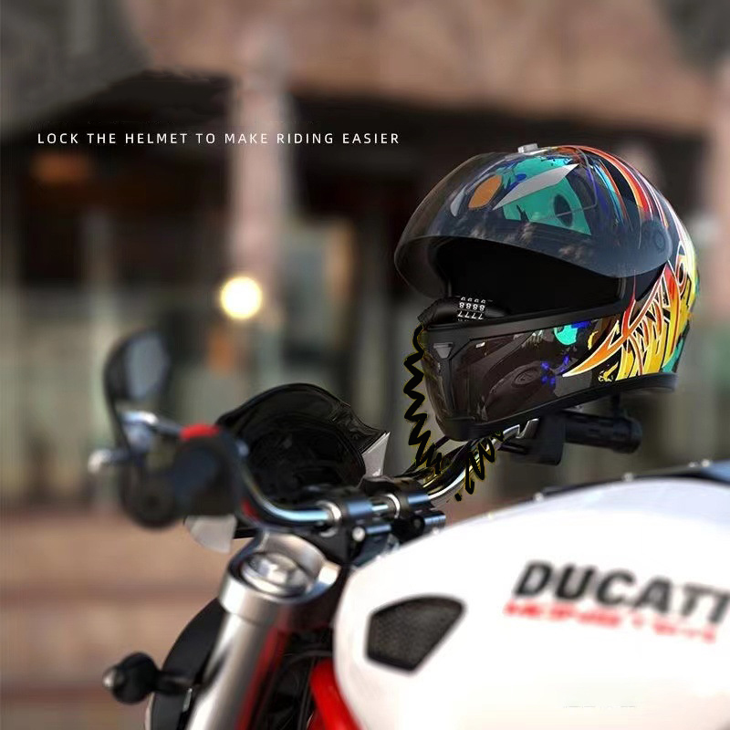 Draagbare wachtwoordkabel anti - Mountain Biking Helmet recensie en prijs