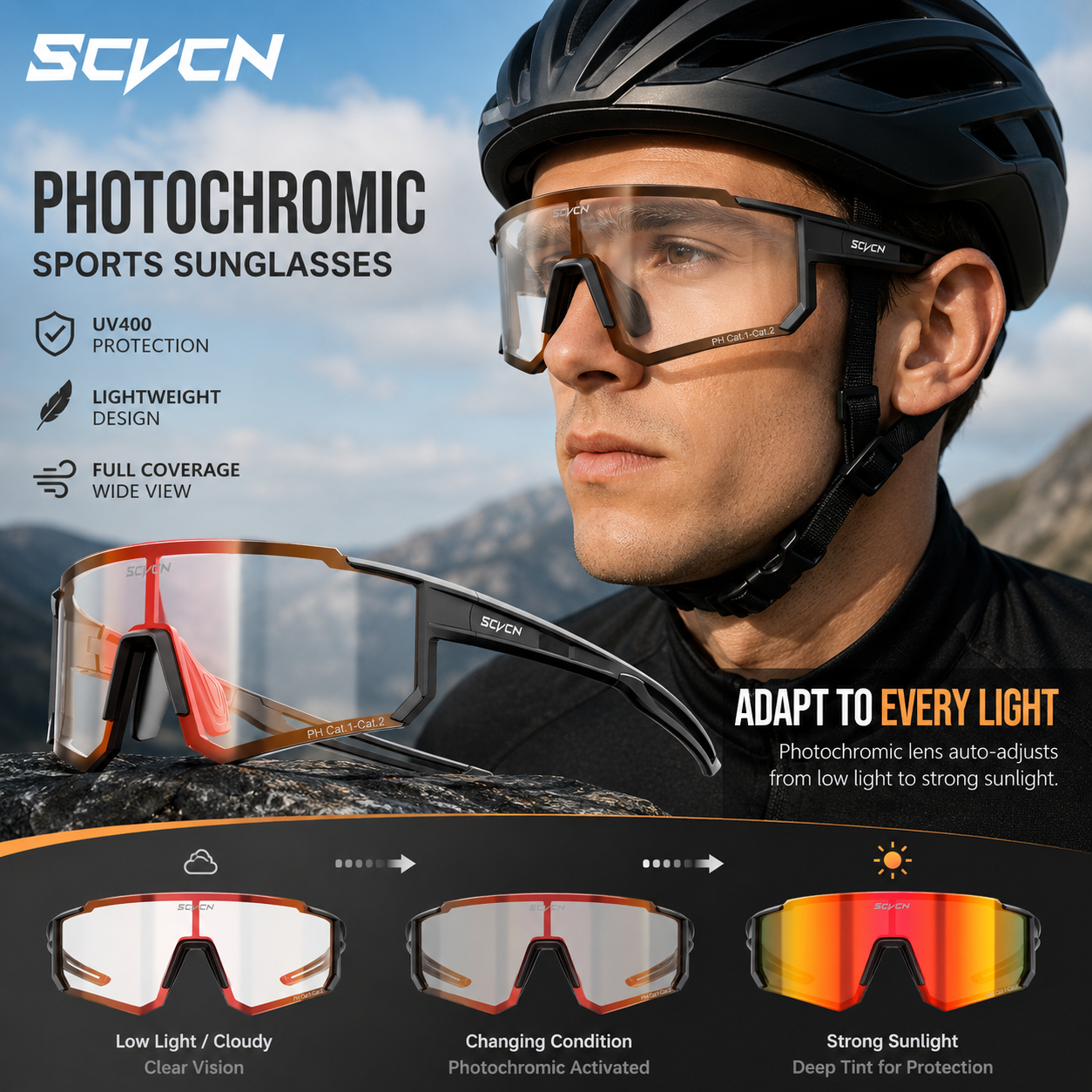 SCVCN Nieuwe Meekleurende Fiet - Mountain Biking Glasses recensie en prijs