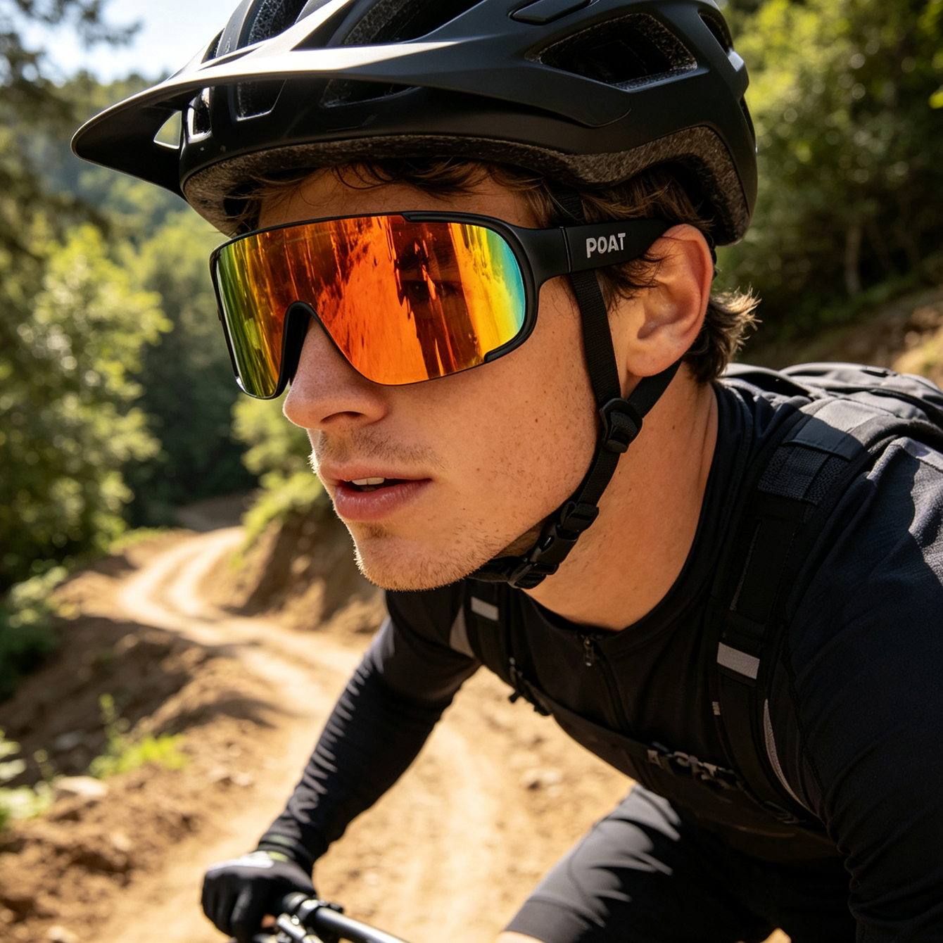 POAT UV400 fietszonnebril here - Mountain Biking Glasses recensie en prijs