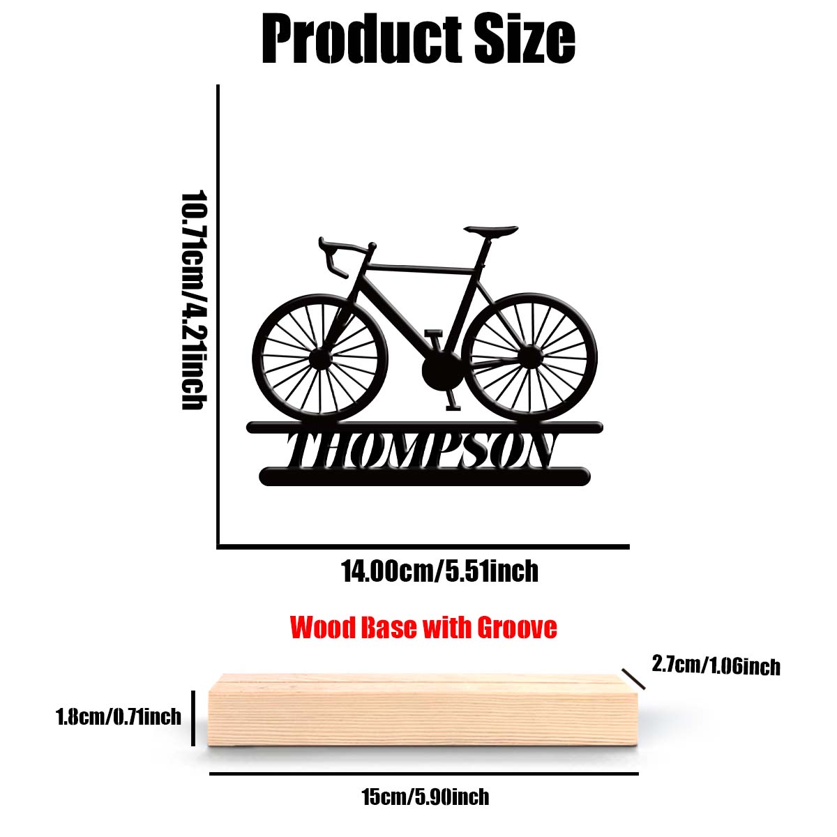 1Pc Csutom Mountainbike Houten - Mountain Biking Gifts recensie en prijs