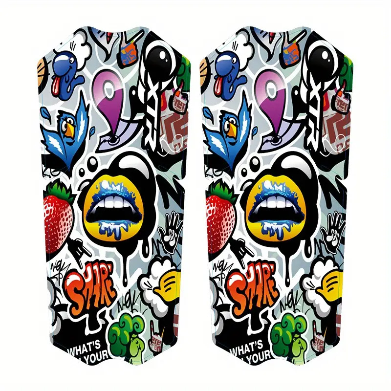 2D platte sticker 2pcs/XTR-M91 - Mountain Biking Helmet recensie en prijs