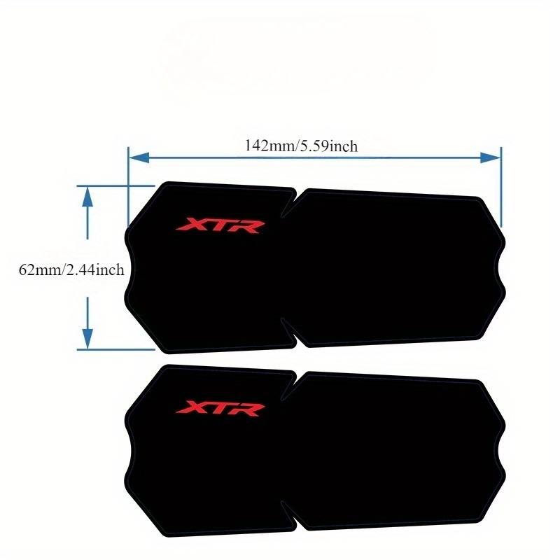 2D platte sticker 2pcs/XTR-M91 - Mountain Biking Helmet recensie en prijs