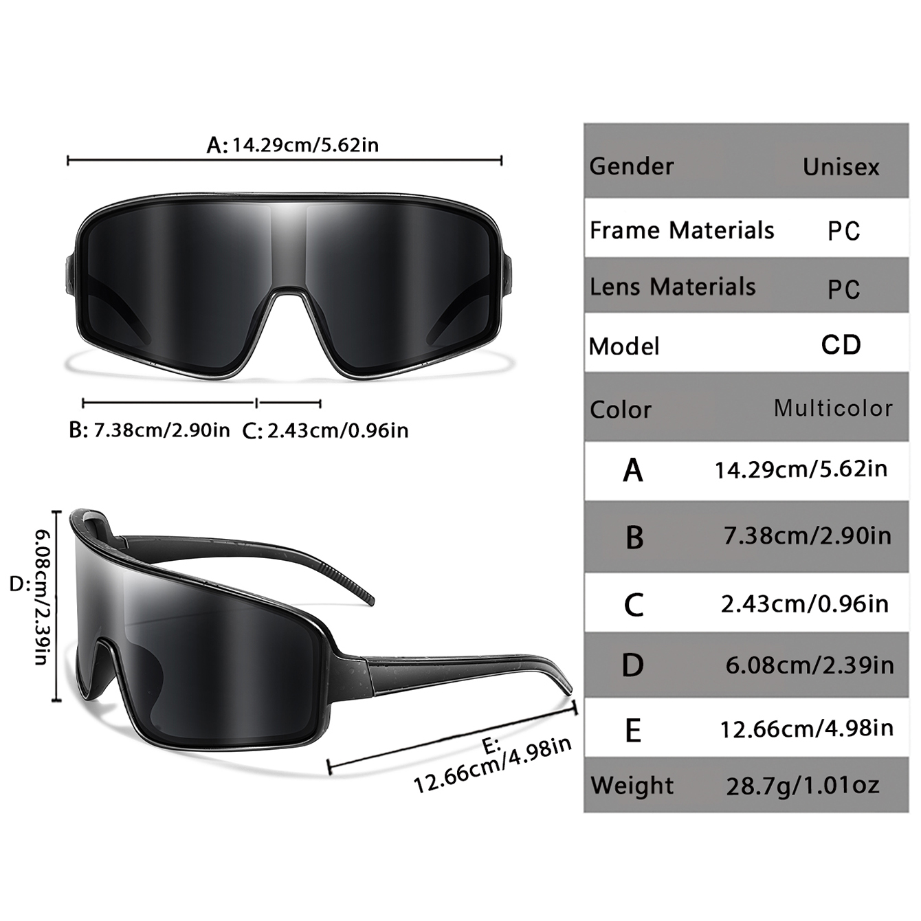 Outdoor Casual Zonnebril Grote - Mountain Biking Glasses recensie en prijs