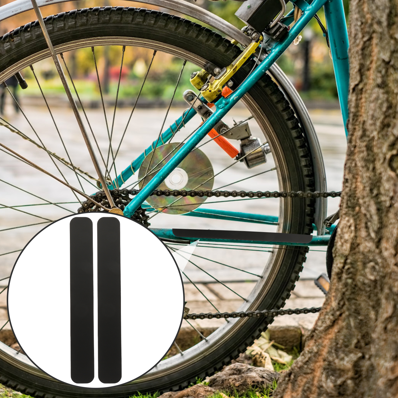 2 stuks fietsframestickers sil - Chainstay Protector Wrap recensie en prijs