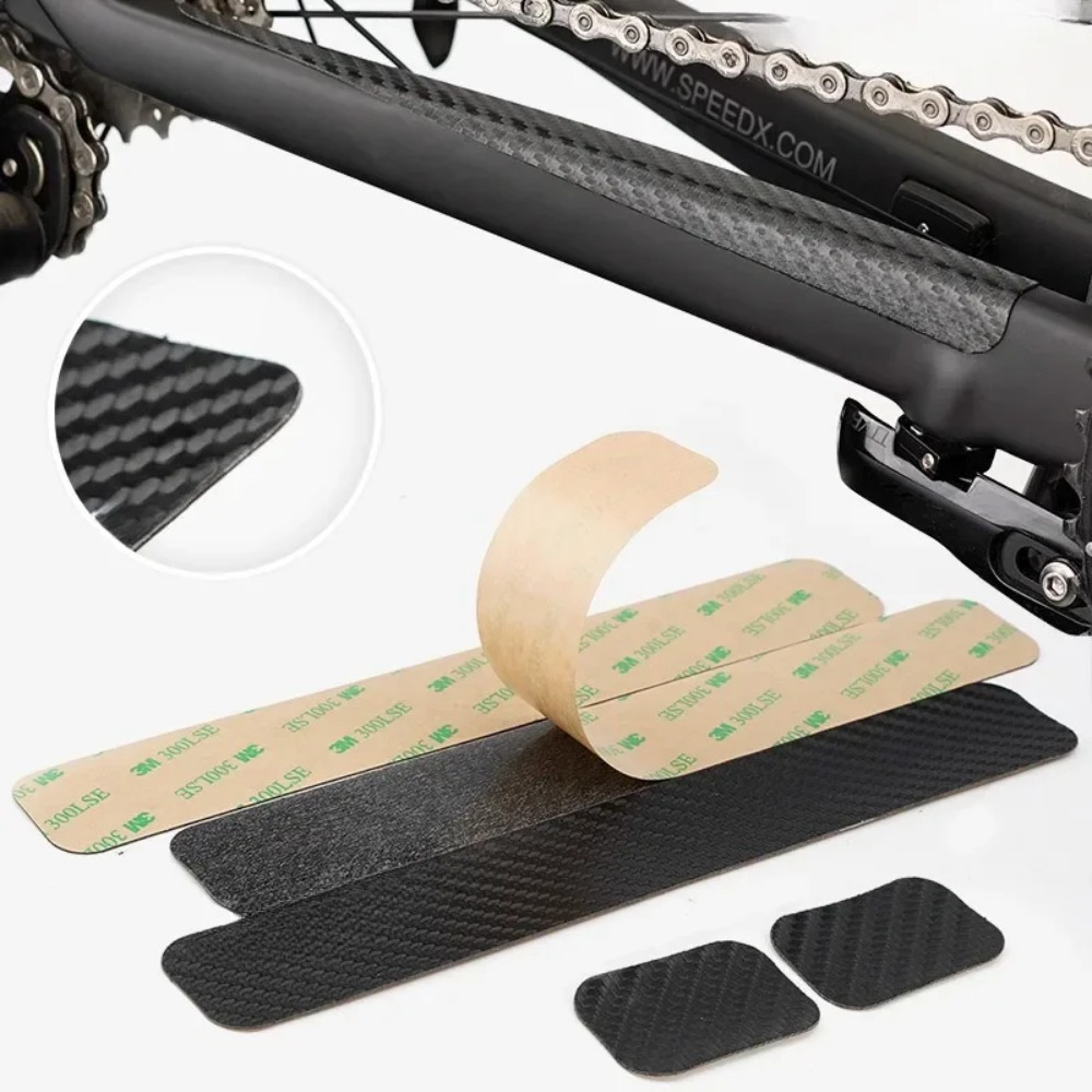 Zwarte carbon fiber fietsketti - Chainstay Protector Wrap recensie en prijs