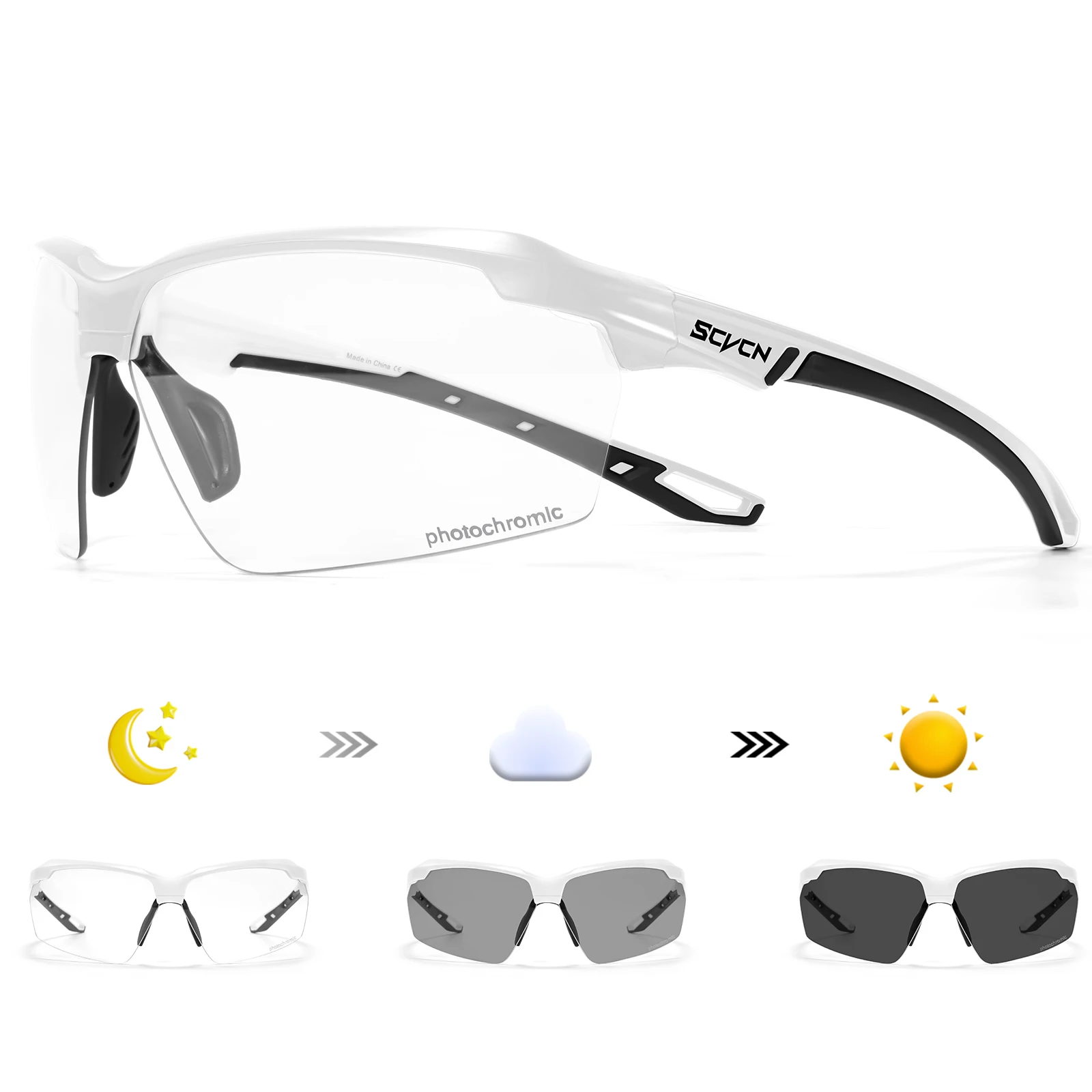 SCVCN Meekleurende fietszonneb - Mountain Biking Glasses recensie en prijs